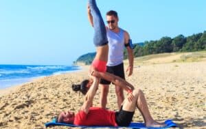 3 People Yoga Poses - 4 Easy Yoga Postures For A Yogi Trio!
