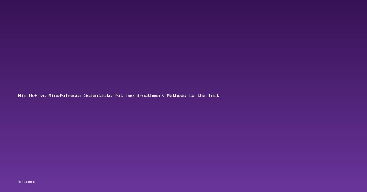 Wim Hof vs Mindfulness: Scientists Put Two Breathwork Methods to the Test